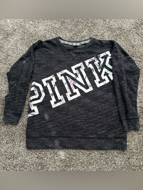 PINK VS Grey Sweatshirt Size Medium 0387